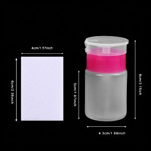 everything for nails ציוד נלווה 1000יח' פדים ללא סיבים+מנדה לאצטון