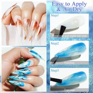 everything for nails קישוטים צבעי מים לקישוטים מהירים ויפים 