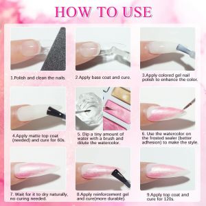 everything for nails קישוטים צבעי מים לקישוטים מהירים ויפים 